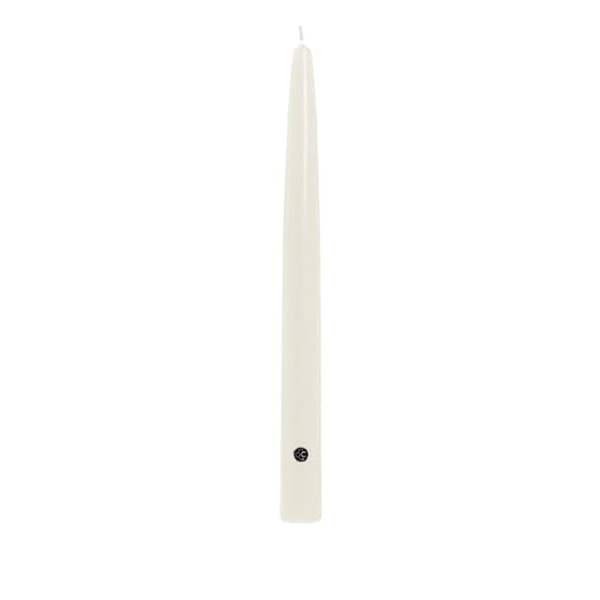 White Colonial Tapered Candle - 12"