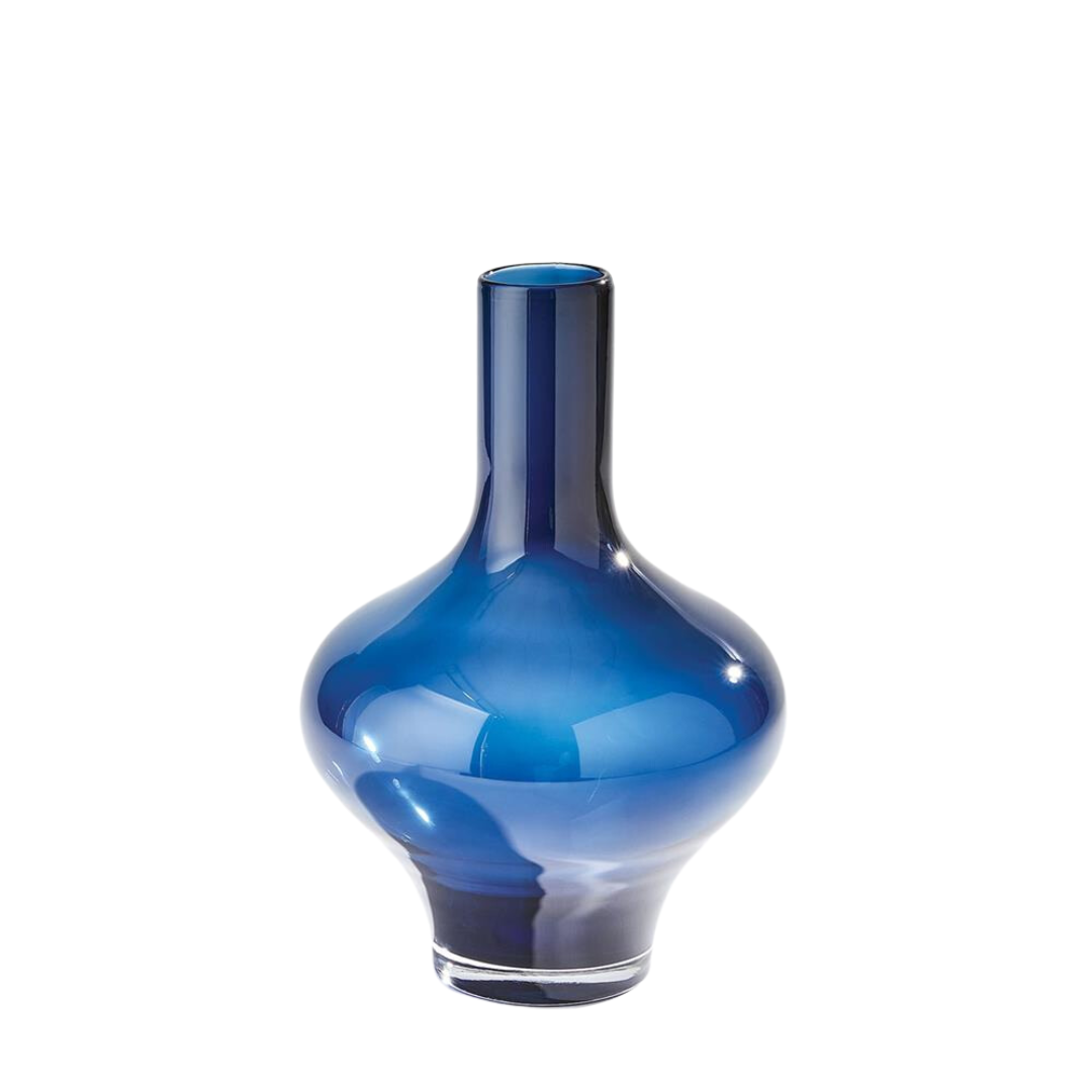 Medium Drib Night Blue Vase