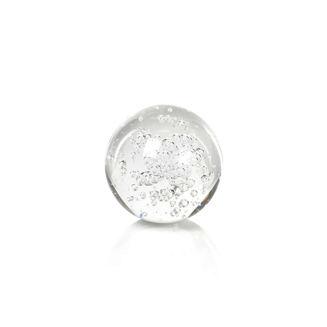 Small Crystal Ball With Bubbles