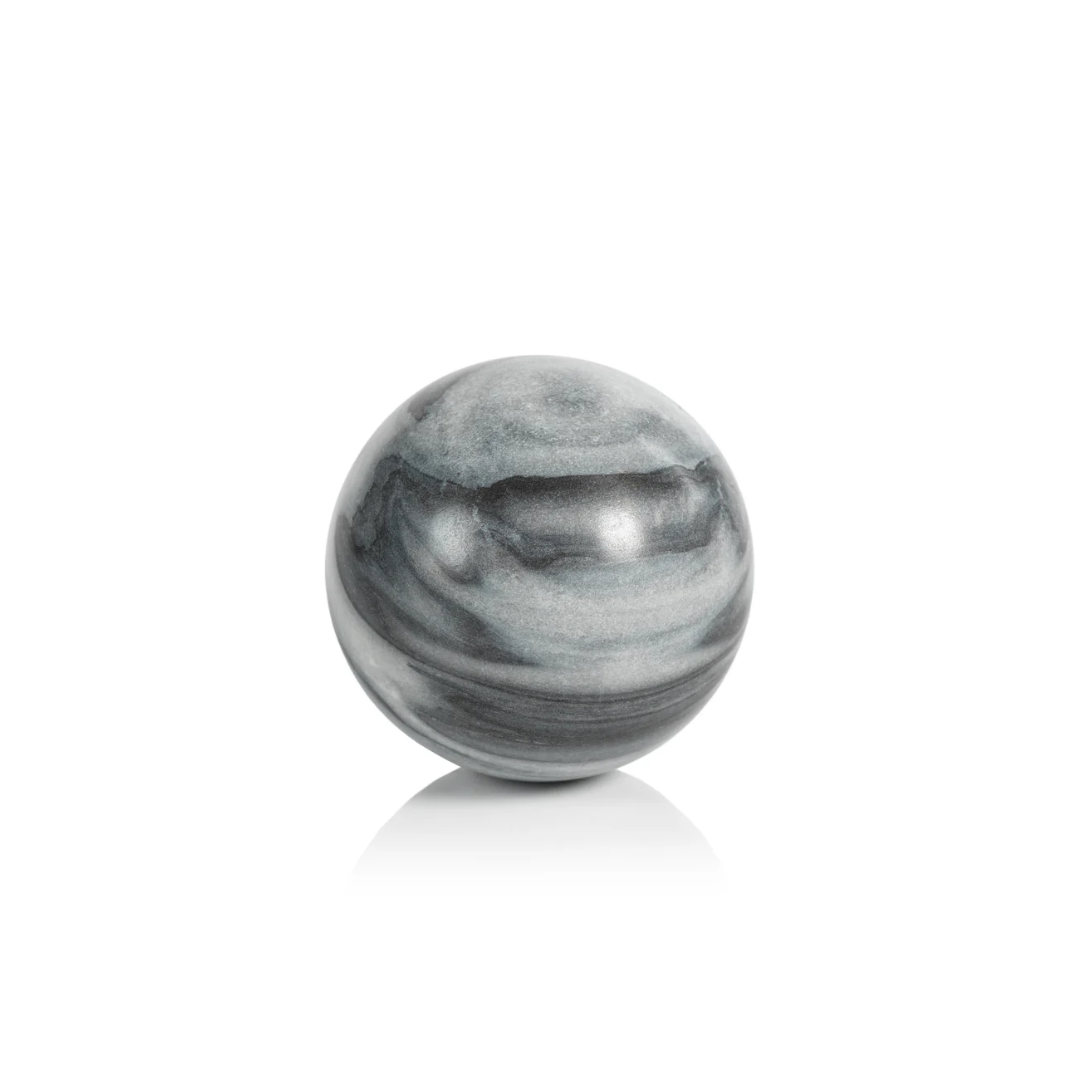 Large Grey Marble Ball