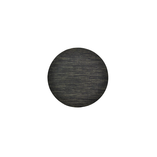 Round Basketweave Black Placemat