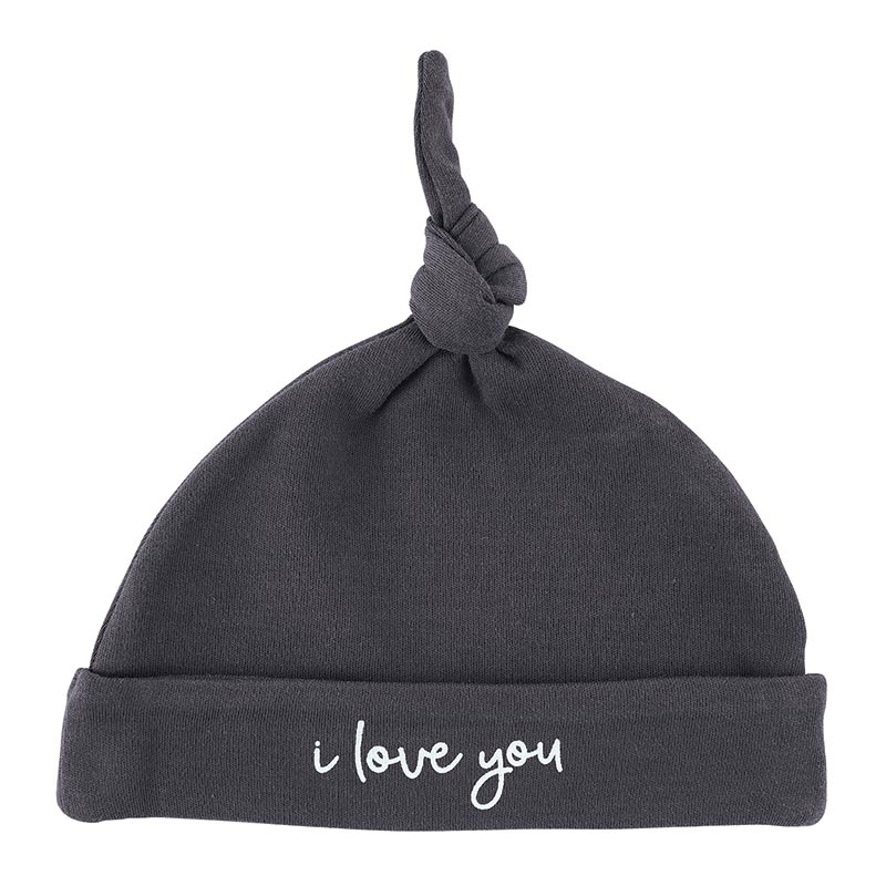 I Love You Knotted Baby hat