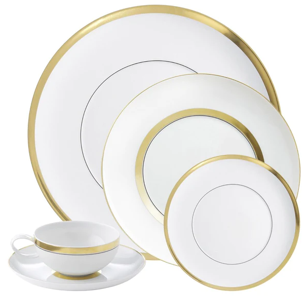 Gold Domo 5 Piece Place Setting