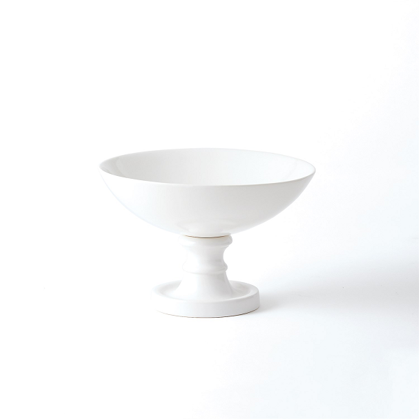 White Bowl on Pedestal