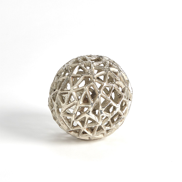 Small Antique Nickel Jali Ball