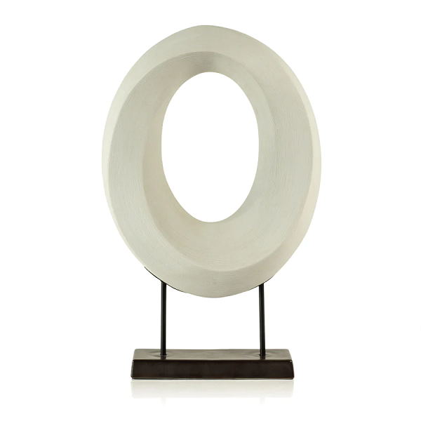 White Porcelain Twist on Stand