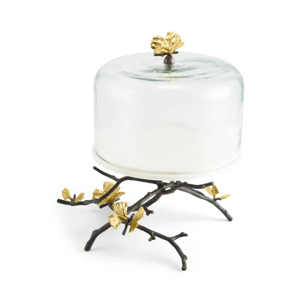 Michael Aram Butterfly Ginkgo - Cake Stand with Dome