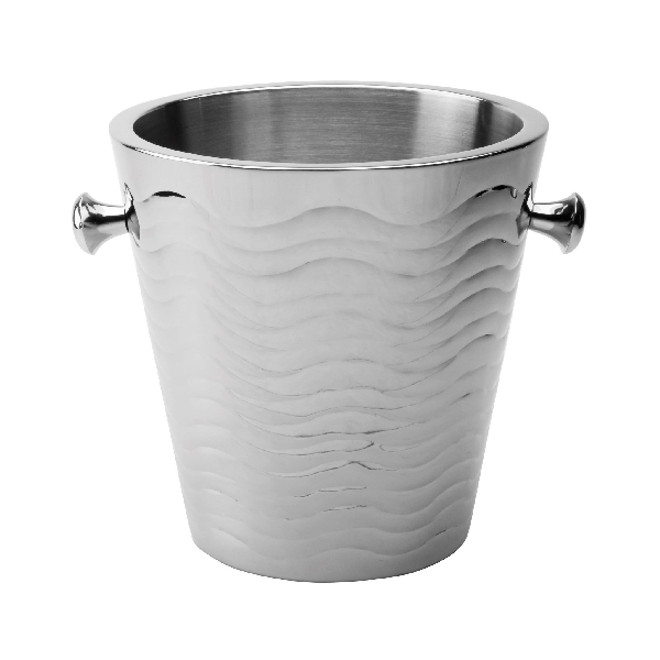 Wave Stainless Steel Ice Bucket