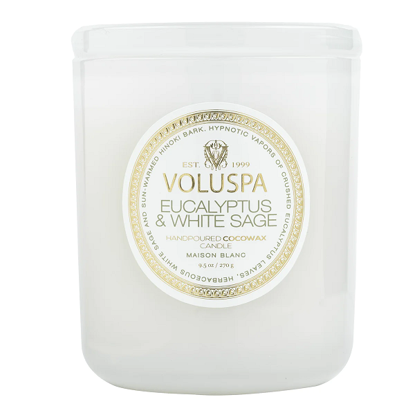 Voluspa Eucalyptus White Sage Classic Candle