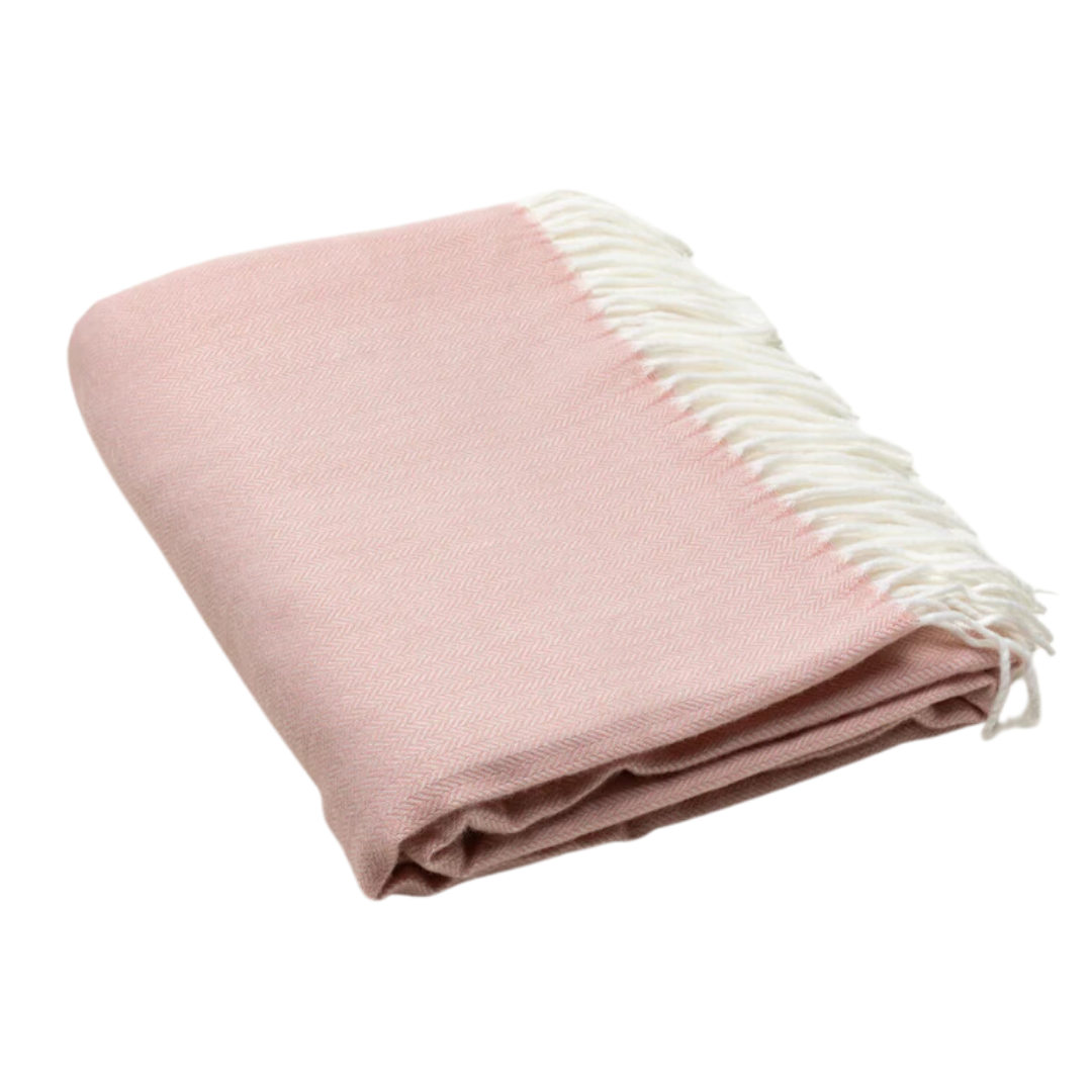 Herringbone Fringe Throw - Boutique Marie Dumas