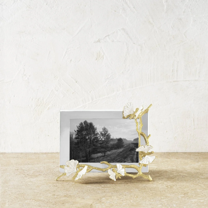 Michael Aram 4x6 Butterfly Ginkgo Gold Reflective Frame