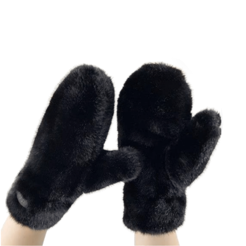 Sloane Faux Fur Mitts