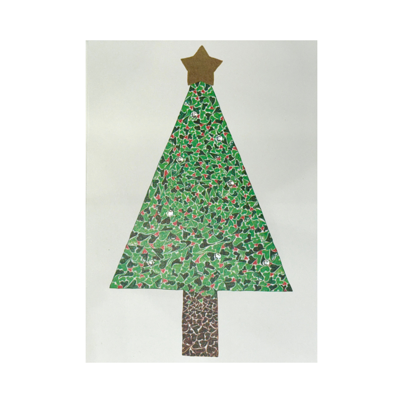 Handmade Christmas Tree Card Box