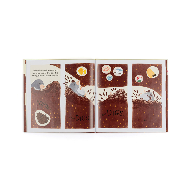 Jellycat Muswell Mole &amp; The Buried Treasure Book
