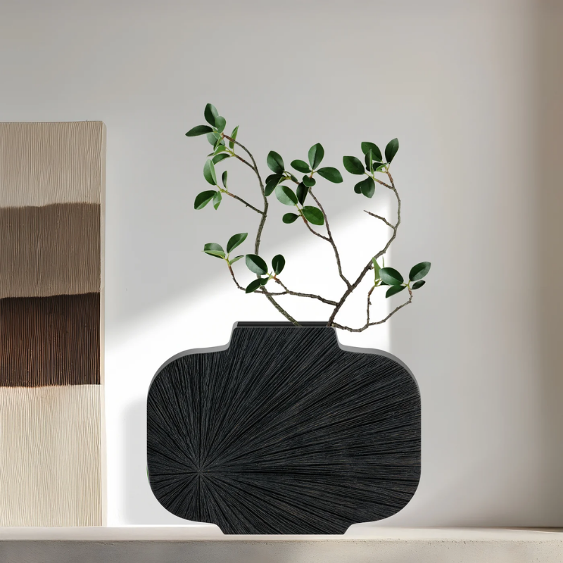 Wide Radiance Double Sided Resin Vase