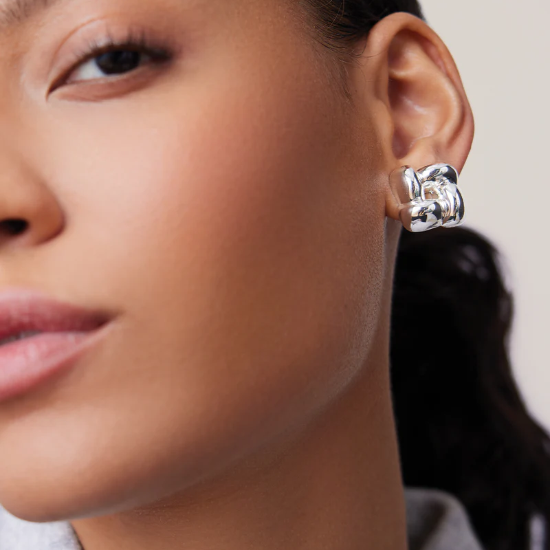 Jenny Bird Small Woven Square Earrings - Boutique Marie Dumas