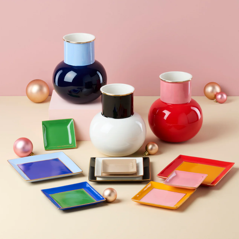 Kate Spade Red &amp; Pink Make It Pop Vase