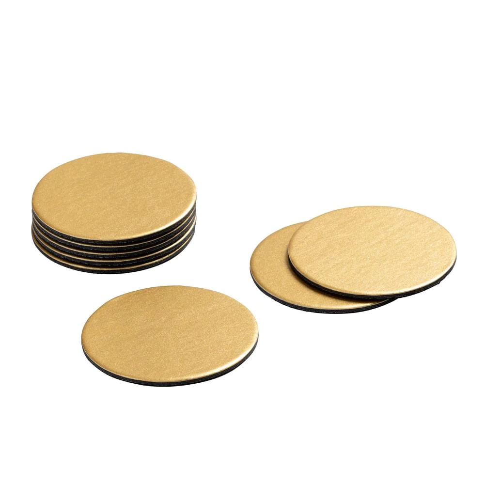 Gold Luster Round Coasters