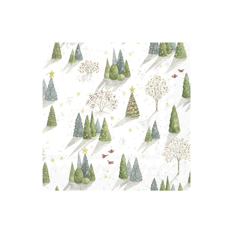 Decorated Tree Napkins