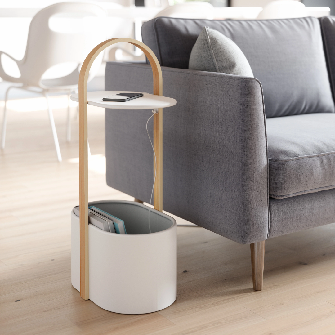 White Bella Storage Table - Boutique Marie Dumas