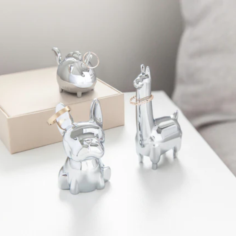 Frenchie Chrome Ring Holder