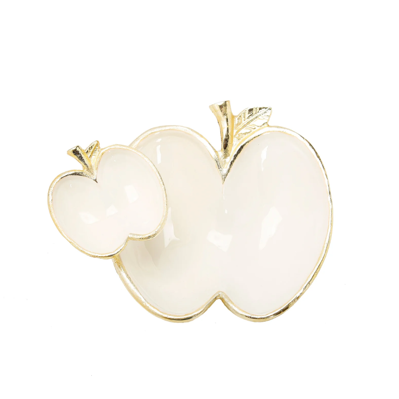 White Apple Double Dish