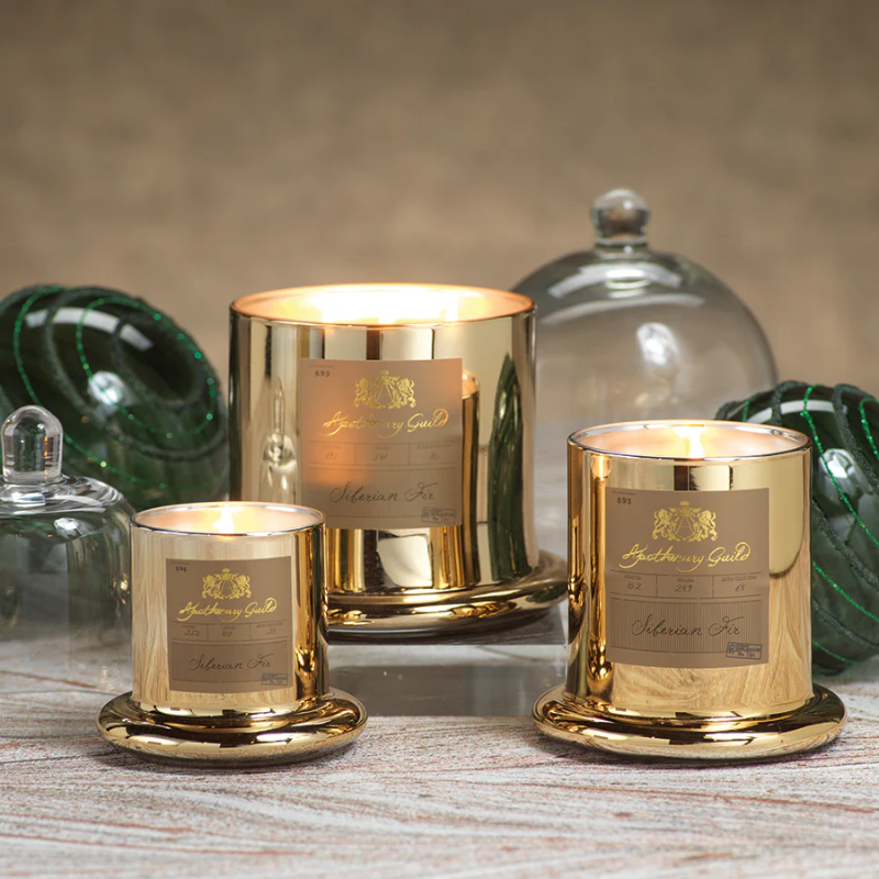 Small Gold Siberian Fir Apothecary Guild Candle