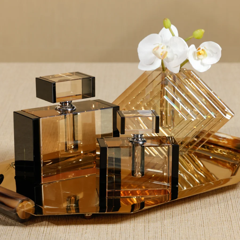 Small Smoke Tone Perfume Bottle