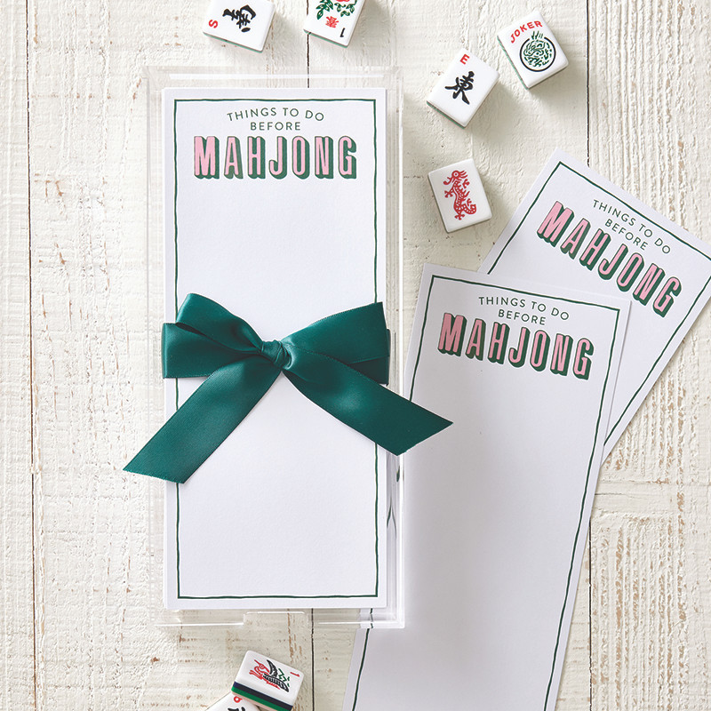 Mahjong Notepad with Holder