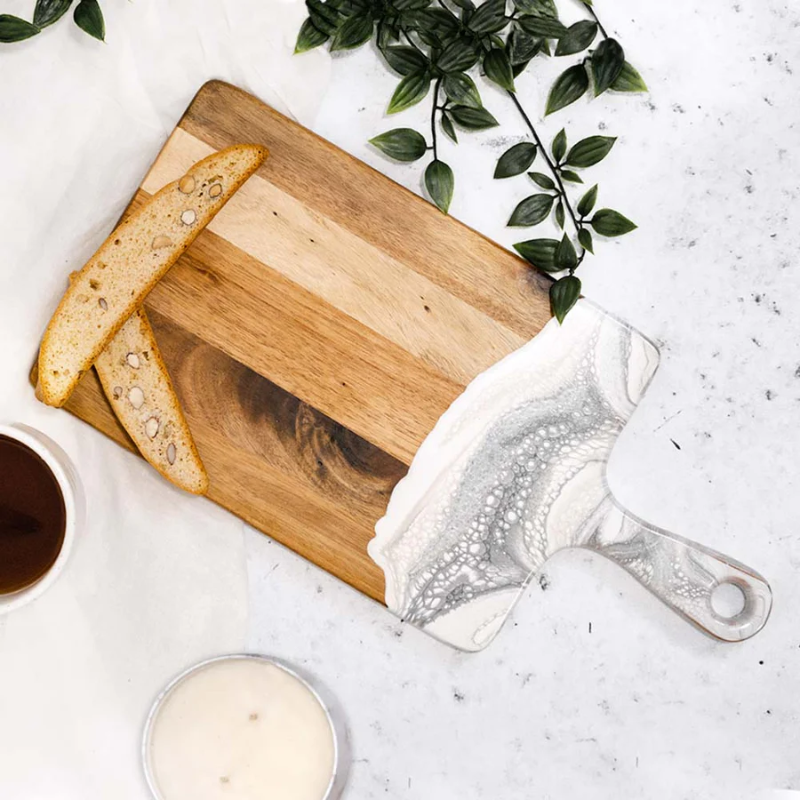 Medium Marble Acacia Cheese Boards