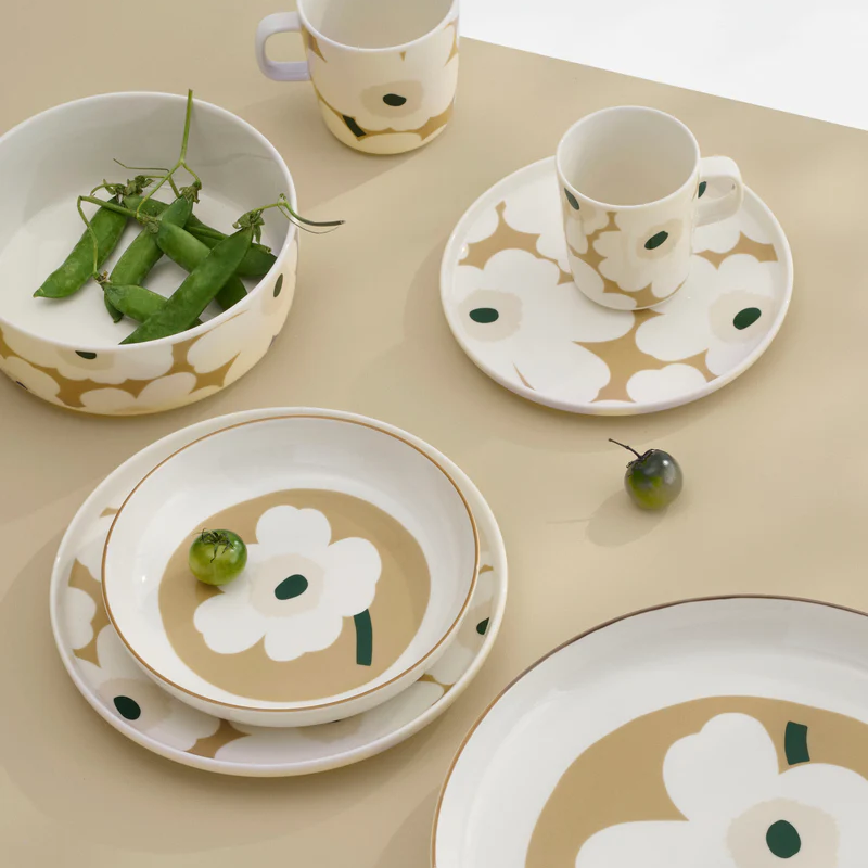 Marimekko Green Oiva Unikko Plate