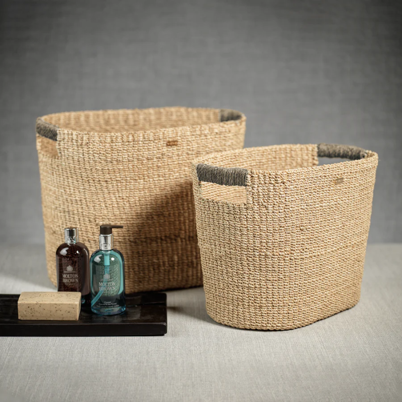 Miramar Oval Abaca Basket Set
