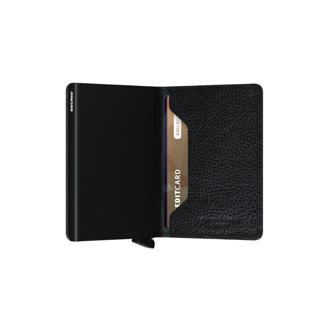 Secrid Black-Black Vegan Slimwallet