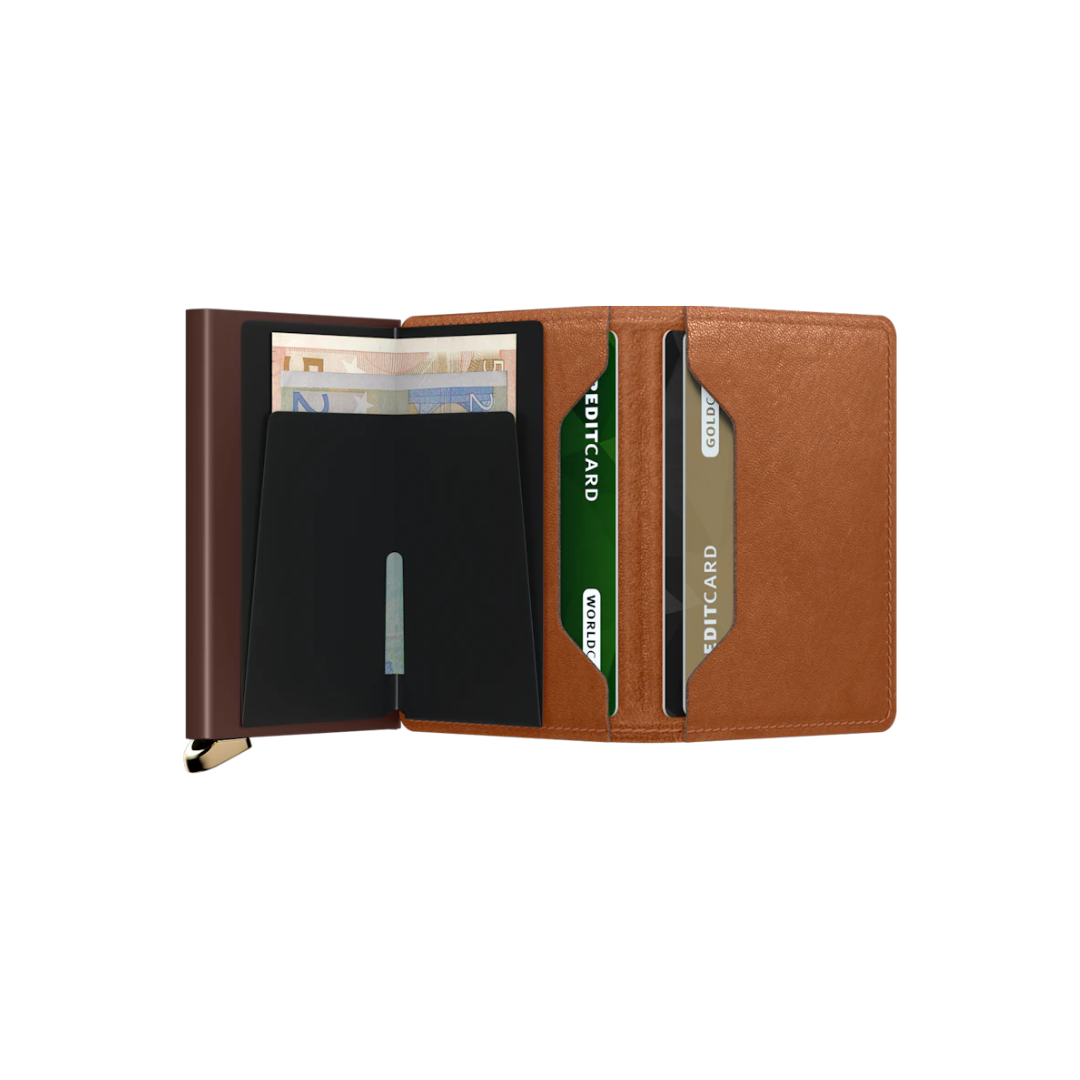 Secrid Emboss Lines Cognac Slimwallet