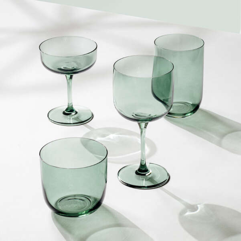 Villeroy &amp; Boch Like Sage Champagne Coupe Set of 2
