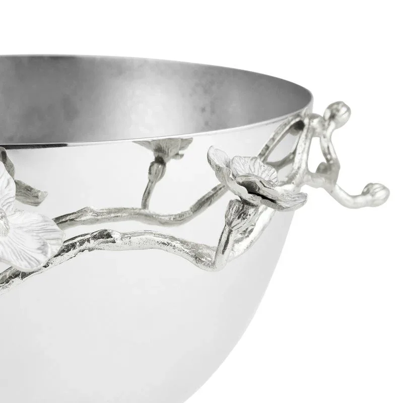Michael Aram Medium Silver Orchid Bowl