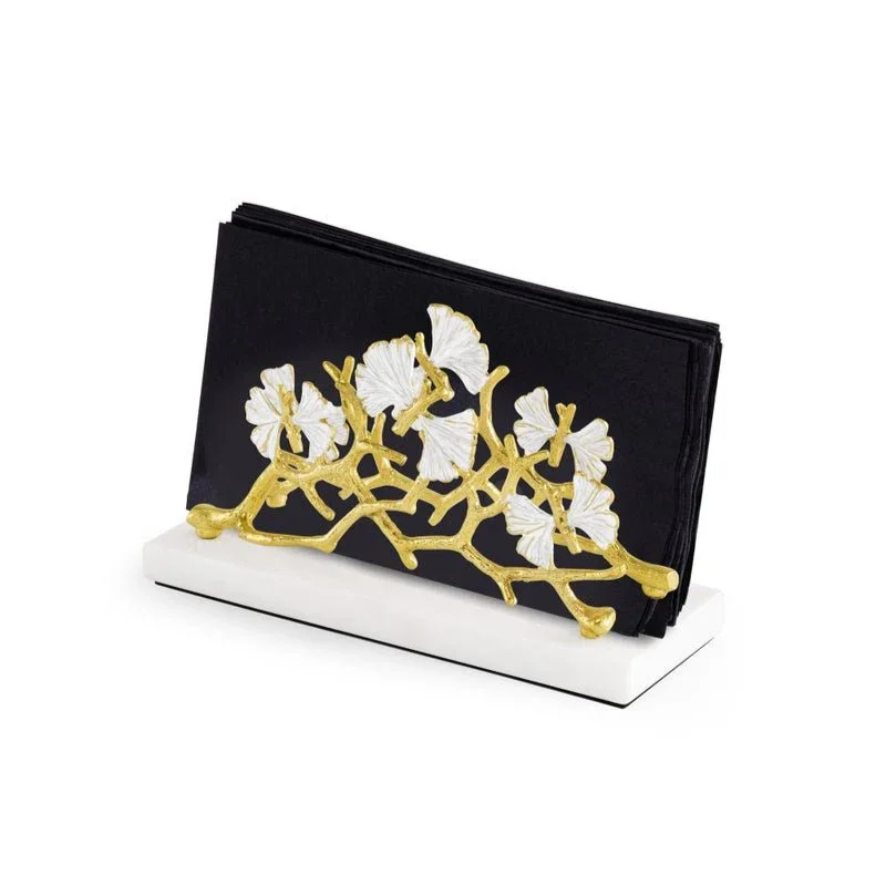 Michael Aram Butterfly Ginkgo Gold Vertical Napkin Holder