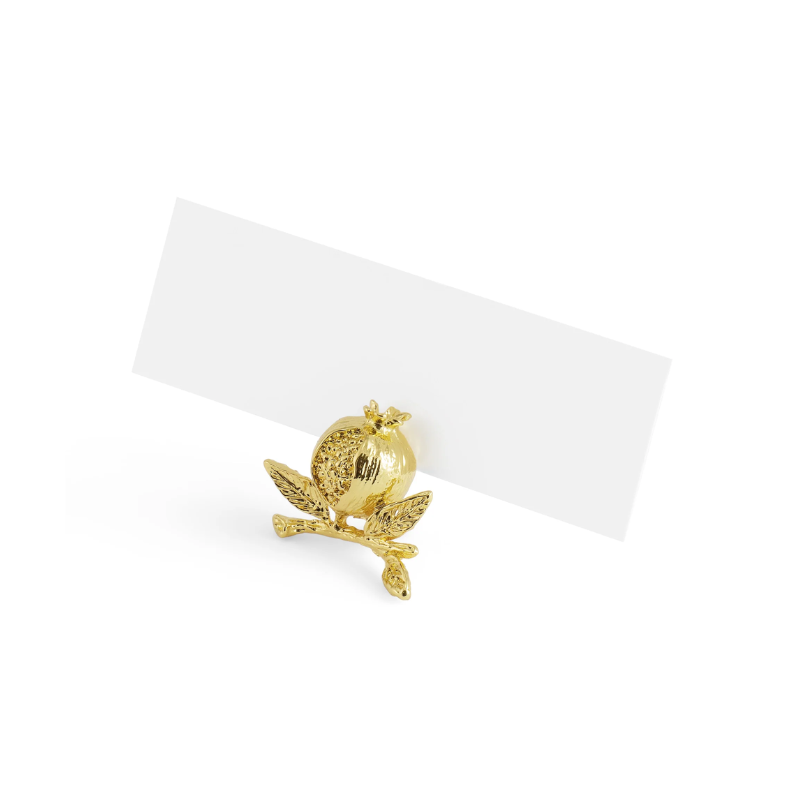 Michael Aram Gold Pomegranate Place Card Holder