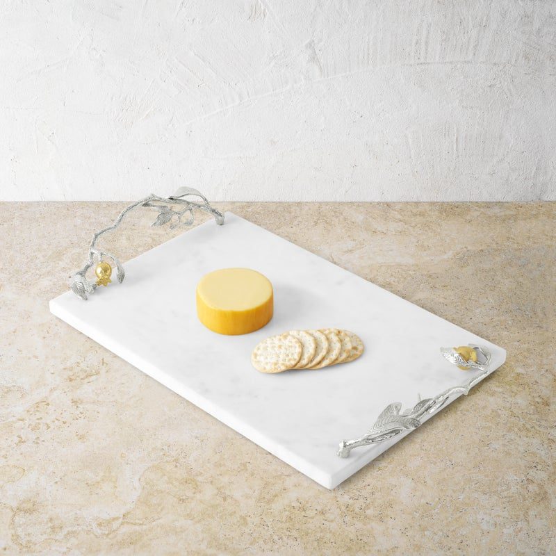 Michael Aram Pomegranate Silver & Gold Cheese Board & Spreader