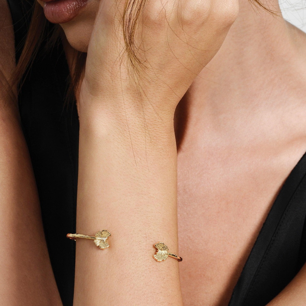 Anabel Aram Butterfly Gold Bangle