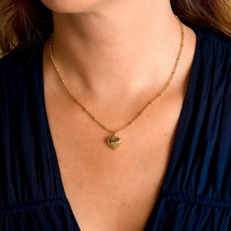 Anabel Aram Small Heart Locket Necklace
