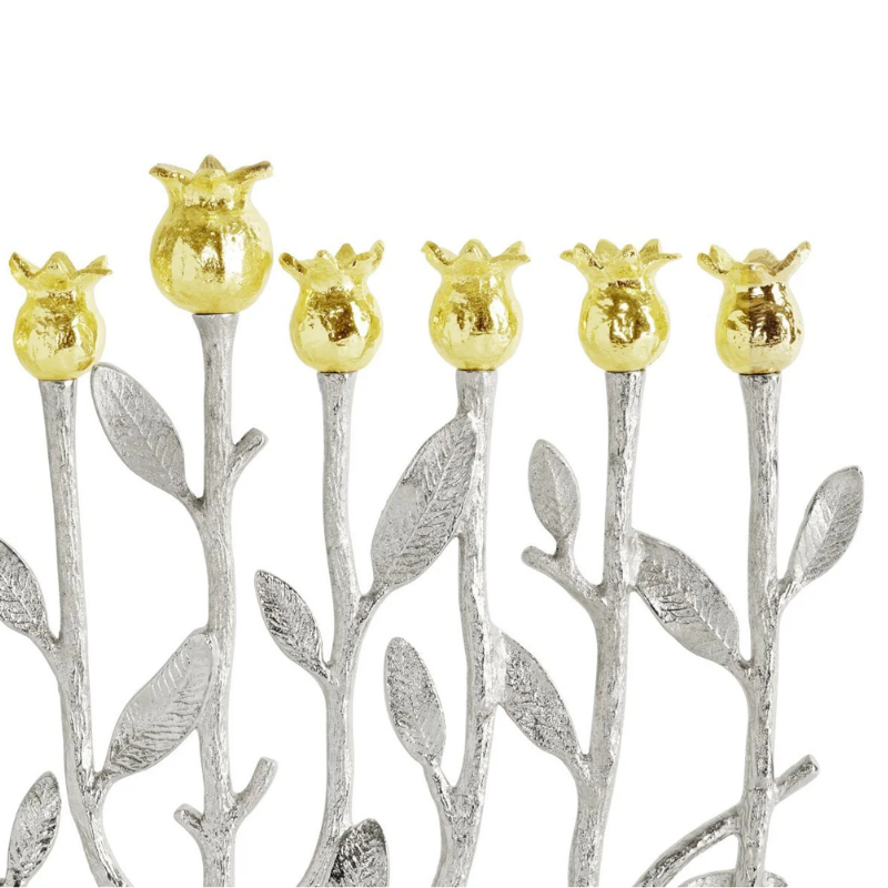 Michael Aram Silver & Gold Pomegranate Menorah