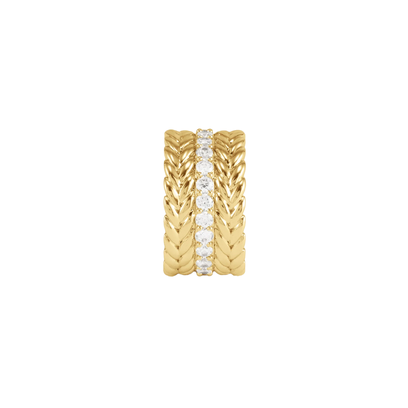 Anabel Aram Gold Cheval Stack Ring