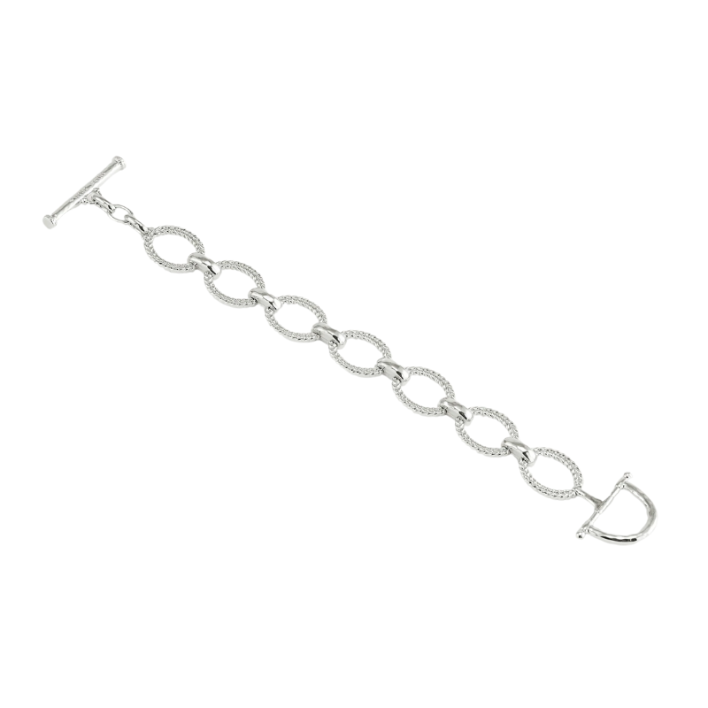 Anabel Aram Silver Cheval Chain Bracelet