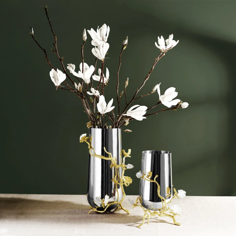 Michael Aram Medium Butterfly Ginkgo Gold Vase