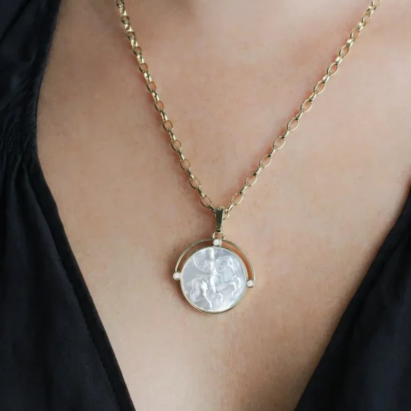 Anabel Aram Pegasus MOP Coin Charm