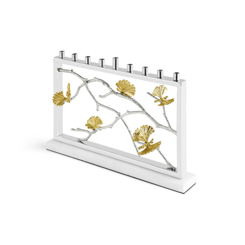 Michael Aram Butterfly Ginkgo Luxe Menorah