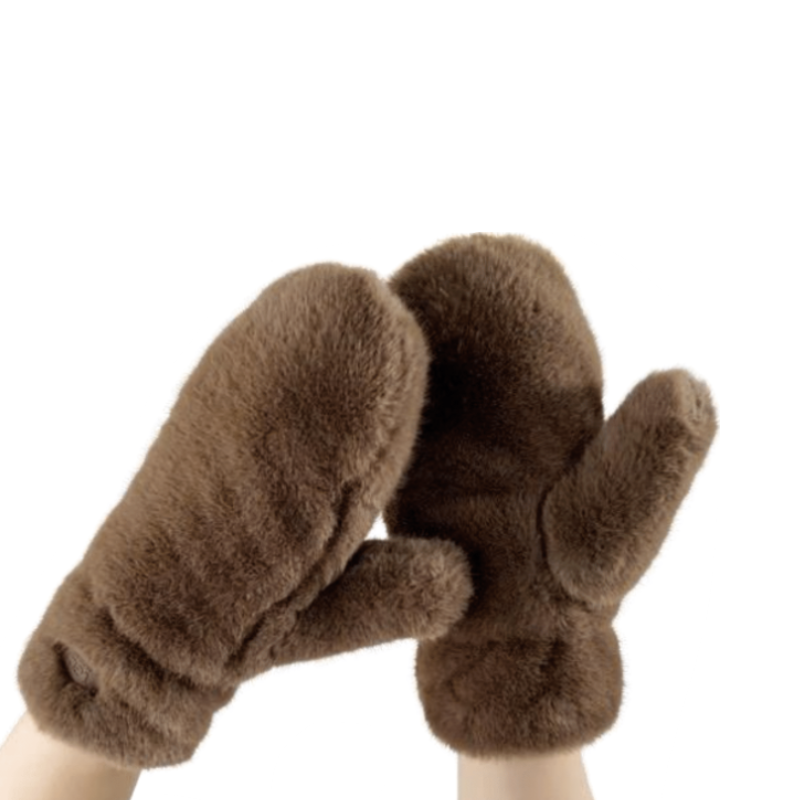 Sloane Faux Fur Mitts