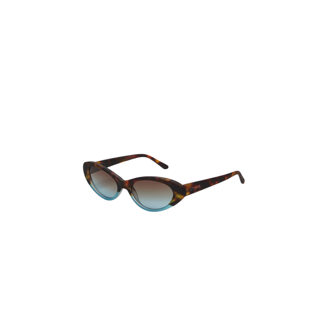 Lina Havana Blue Sunglasses