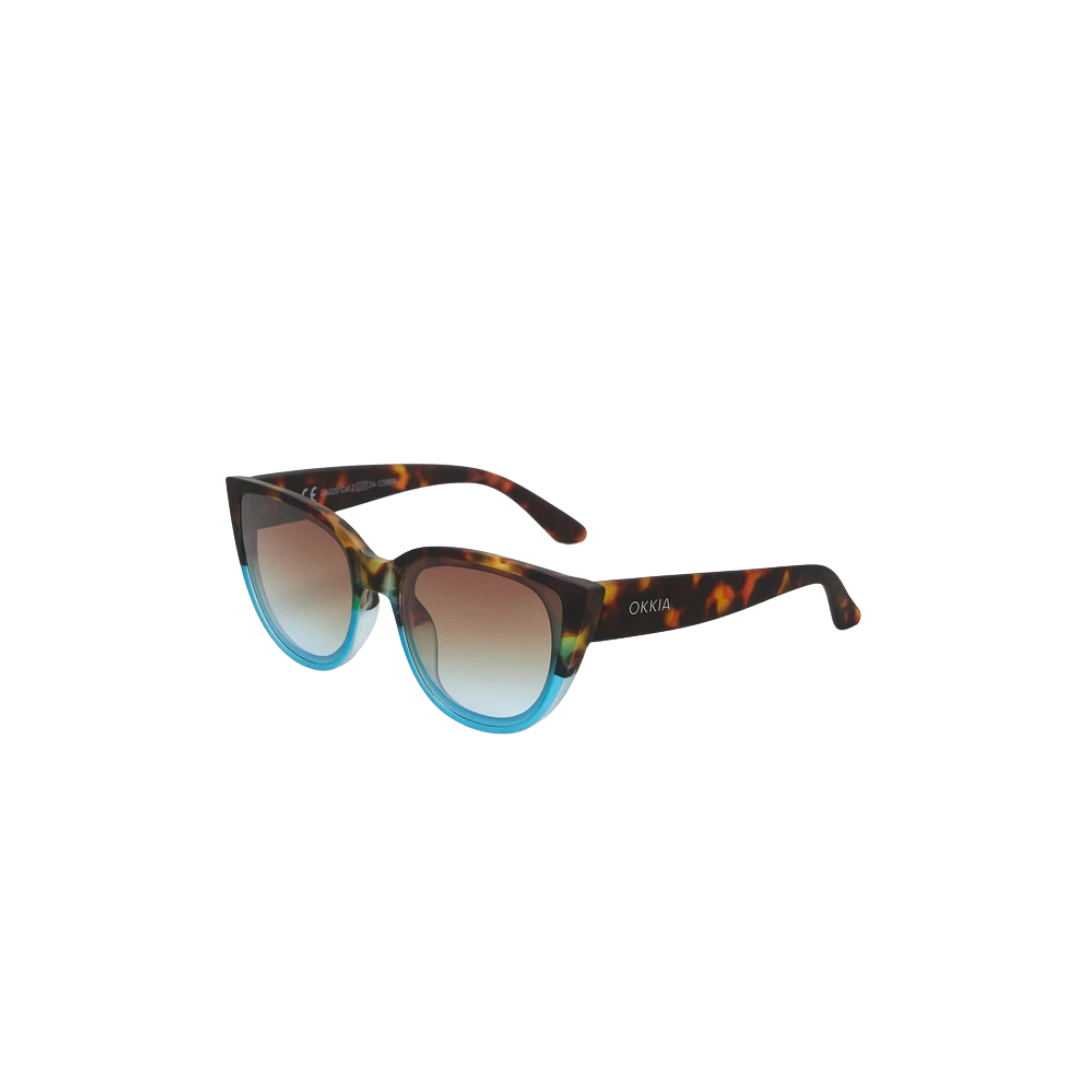 Silvia Havana Blue Sunglasses